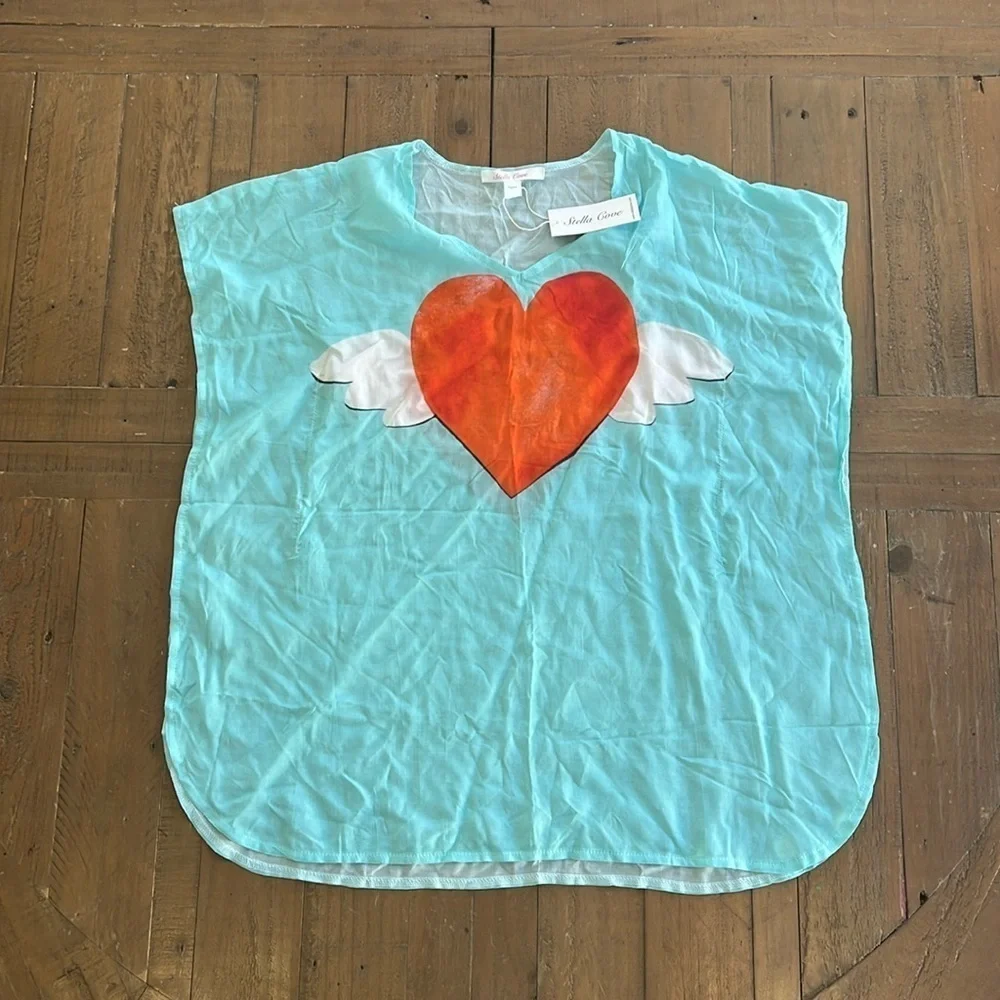 Stella cove winged heart beach poncho